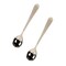 Stainless Steel Jar Serving Spoons 10.75 in Long Handle Set of 2